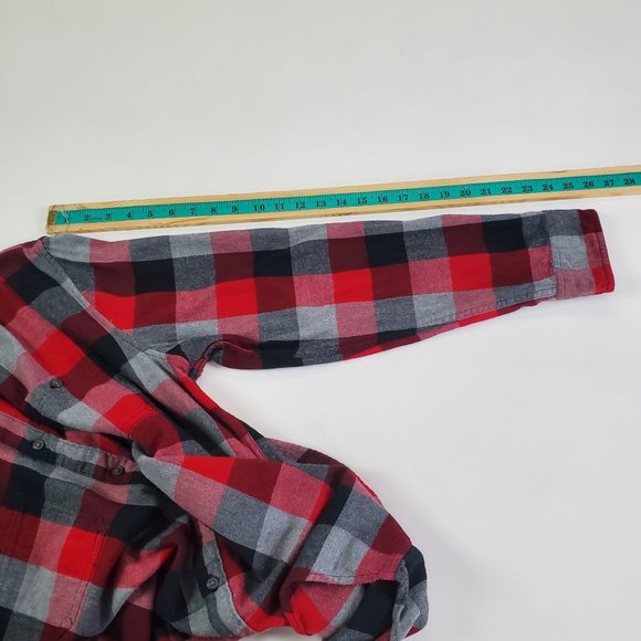 Urban Pipeline Mens Multicolor Plaid Long Sleeve Button Down Shirt Sz L Flannel - Picture 10 of 10